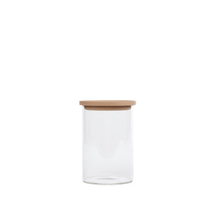 Juego de tres recipientes altos de vidrio Luvele para almacenar al vacío (800 ml)