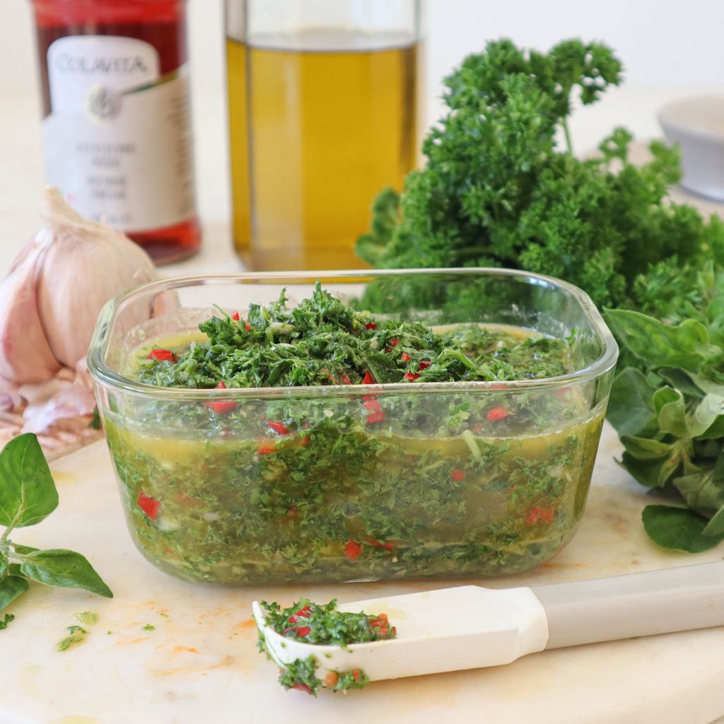 Fast flavourful blender chimichurri