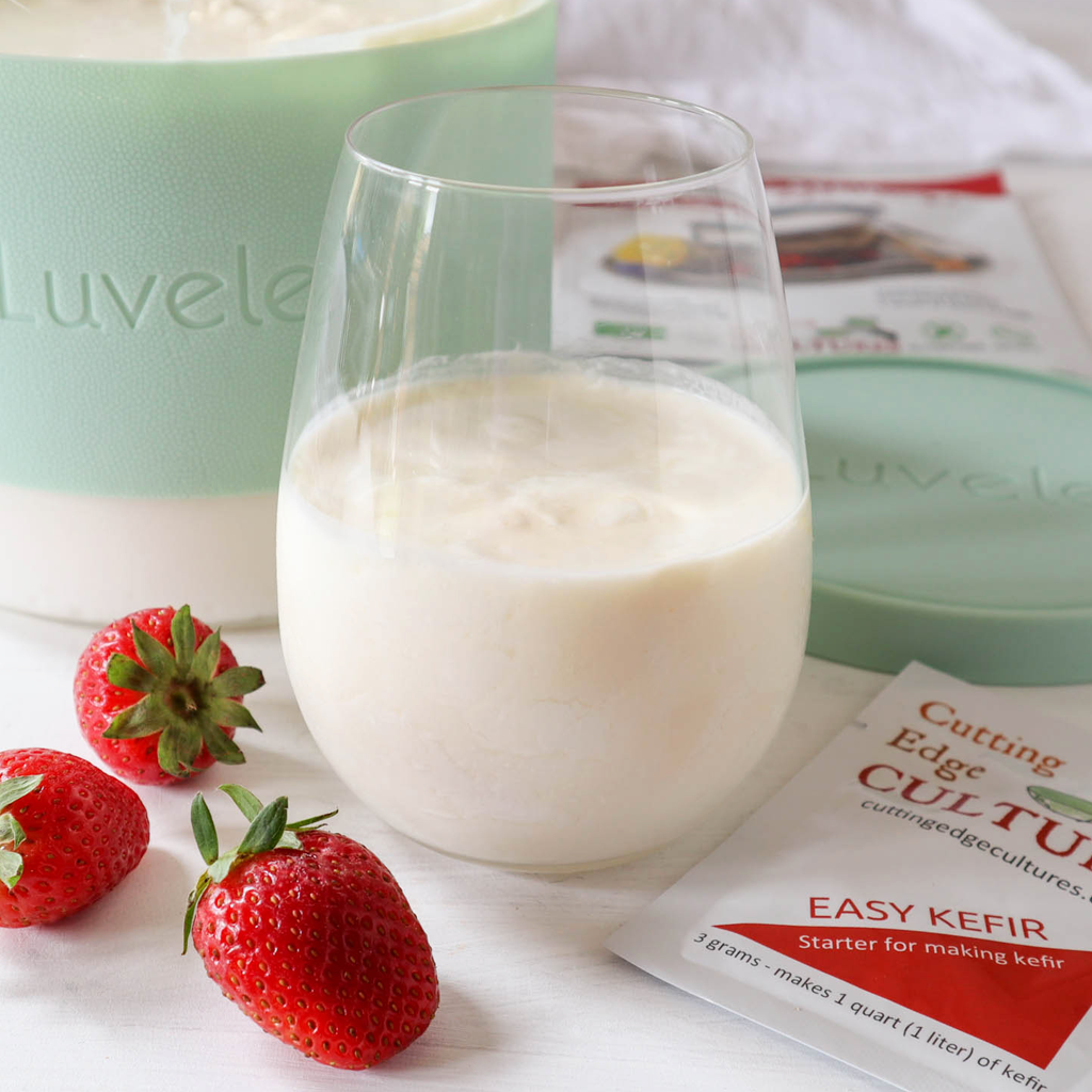 Easy milk kefir made in a yogurt maker