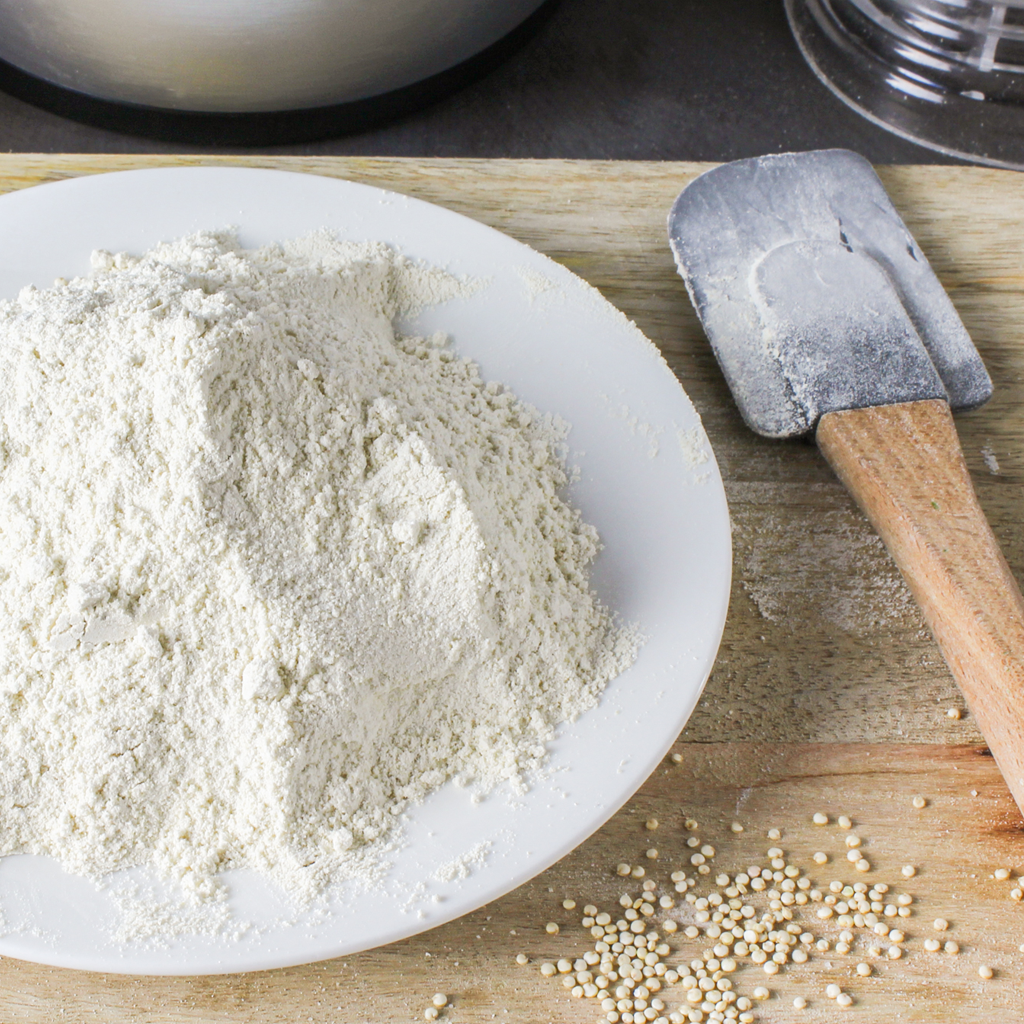 How to make homemade gluten free flour in a blender - Luvele ES