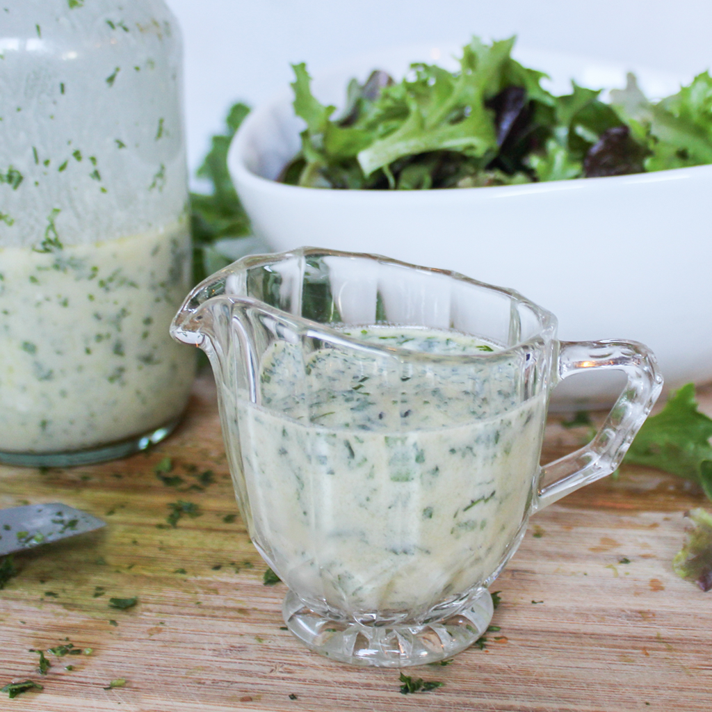 Mediterranean herb probiotic salad dressing