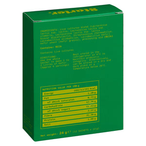 Cultivo iniciador para kéfir tradicional - Cultivo de kéfir en polvo - 12 sobres