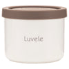 4 Tarros de cerámica Luvele de 400 ml para yogur | Compatibles con yogurtera Pure