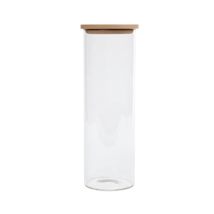 Juego de tres recipientes altos de vidrio Luvele para almacenar al vacío (1600 ml)