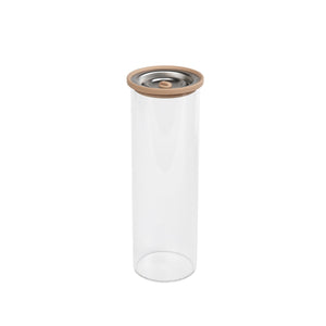 Juego de tres recipientes altos de vidrio Luvele para almacenar al vacío (1600 ml)