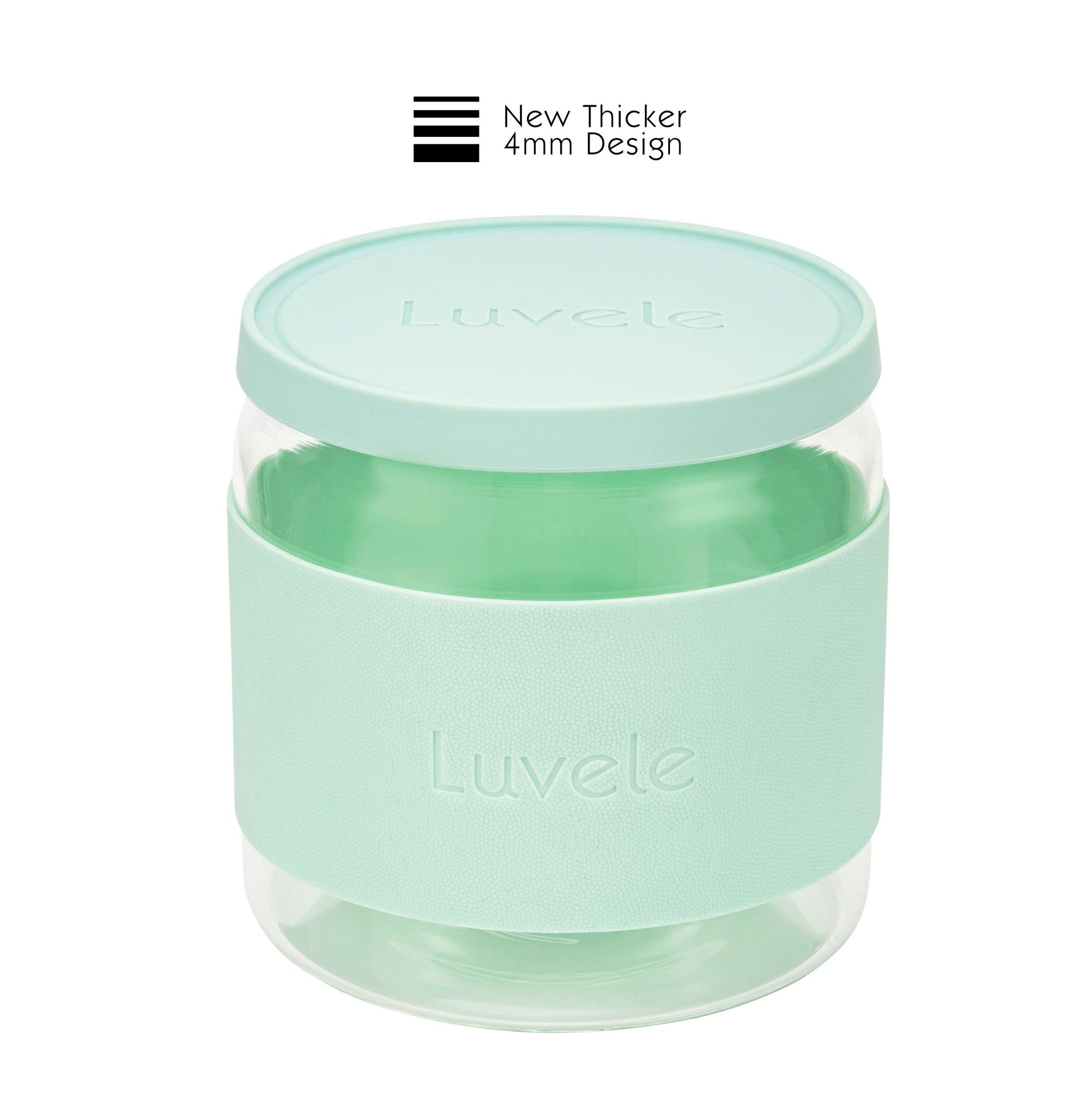 Recipiente de vidrio de 4 mm, con capacidad de 2 litros, compatible con la yogurtera Pure Plus