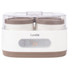 Yogurtera Luvele Pure | 4 Tarros de cerámica 400 ml DIETAS SCD y GAPS | Capacidad total: 1.5 L